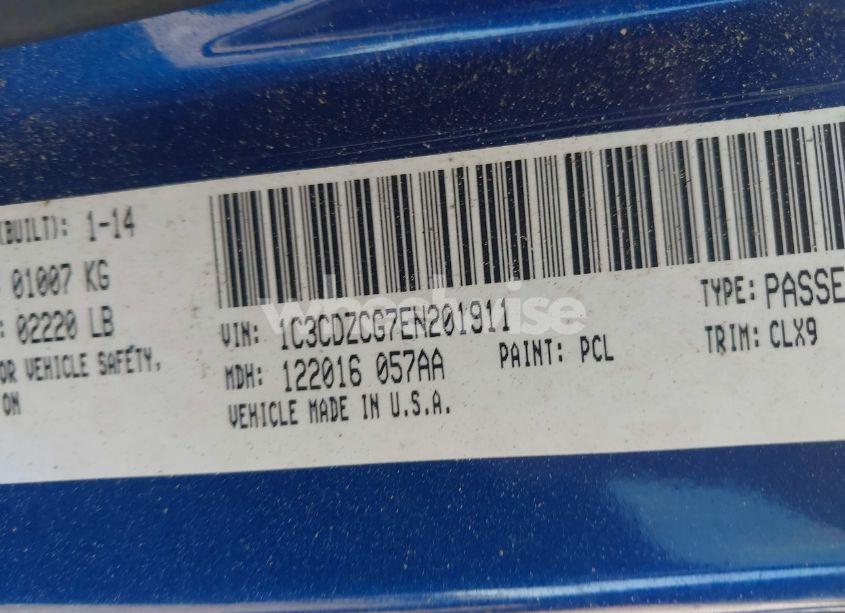 Photo 9 of 2014 Dodge Avenger SXT (VIN 1C3CDZCG7EN201911)