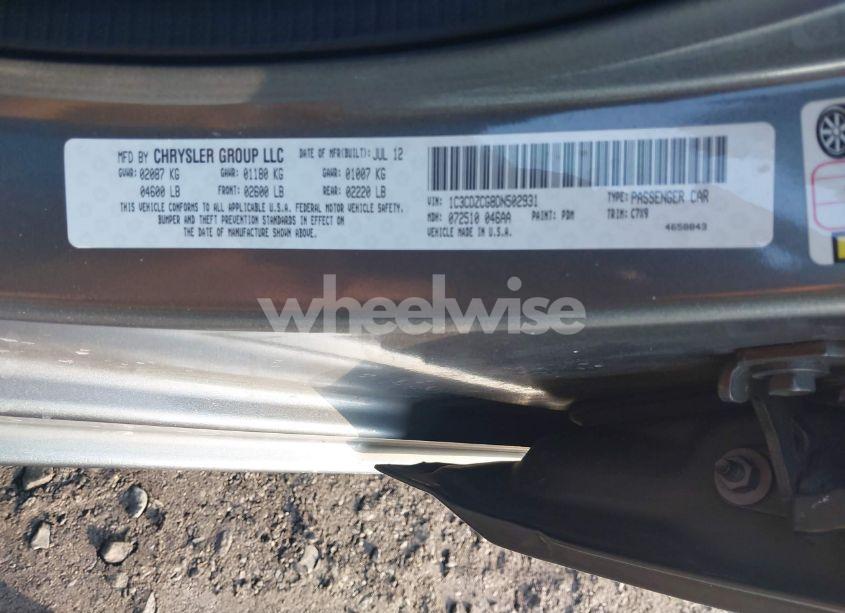 Photo 9 of 2013 Dodge Avenger SXT (VIN 1C3CDZCG8DN502931)