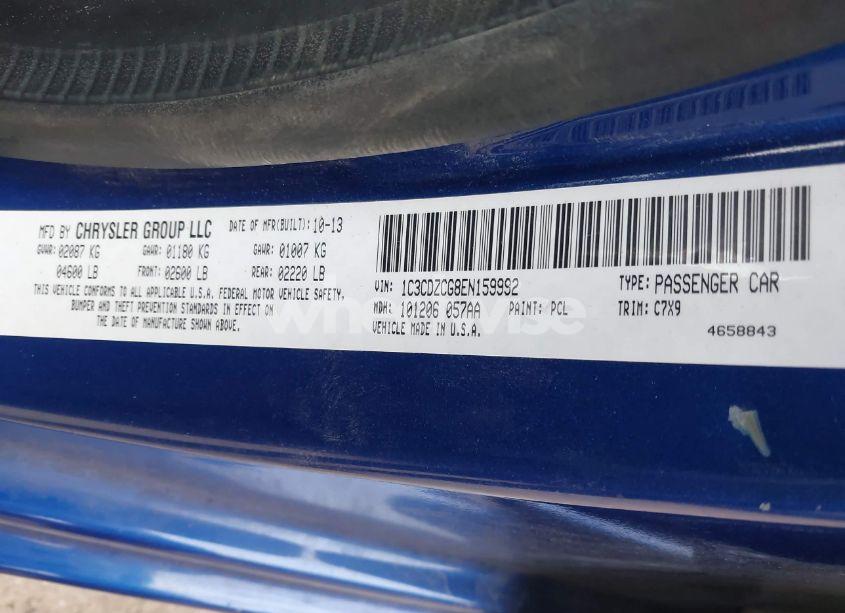 Photo 9 of 2014 Dodge Avenger SXT (VIN 1C3CDZCG8EN159992)