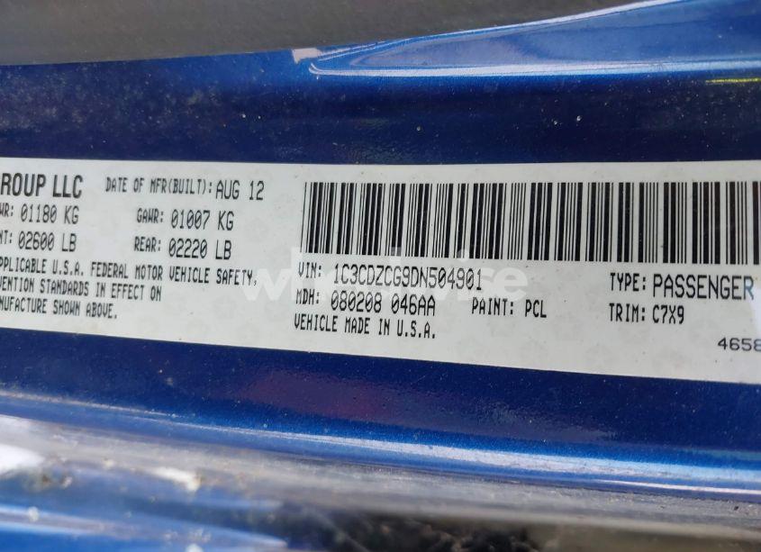 Photo 9 of 2013 Dodge Avenger SXT (VIN 1C3CDZCG9DN504901)