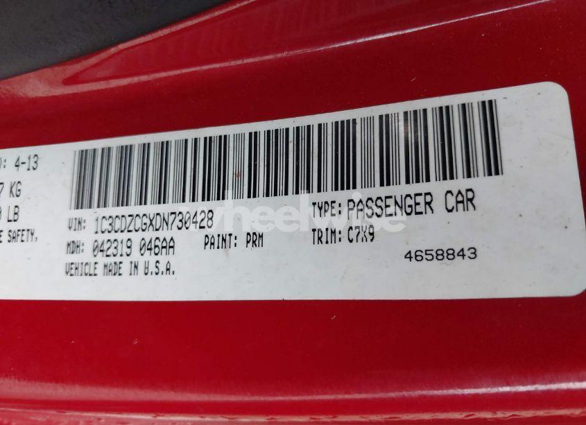 Photo 9 of 2013 Dodge Avenger SXT (VIN 1C3CDZCGXDN730428)