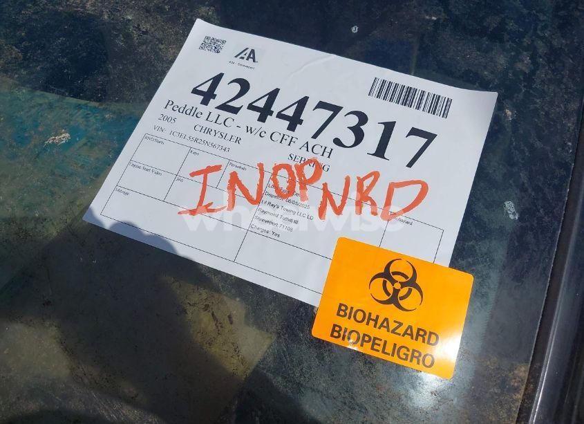 Photo 8 of 2005 Chrysler Sebring TOURING (VIN 1C3EL55R25N567343)