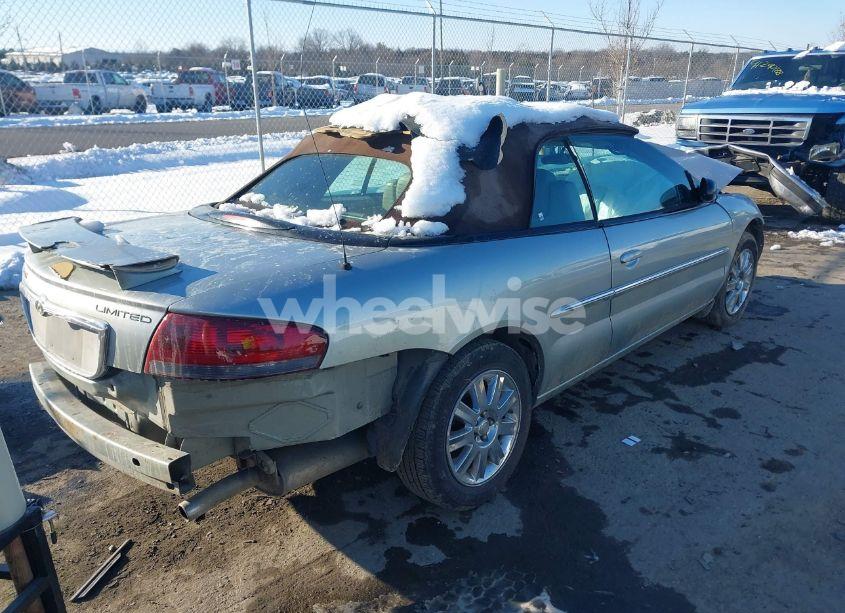 Photo 4 of 2004 Chrysler Sebring LIMITED (VIN 1C3EL65R34N340411)