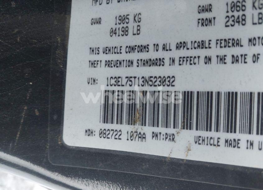 Photo 9 of 2003 Chrysler Sebring GTC (VIN 1C3EL75T13N523032)