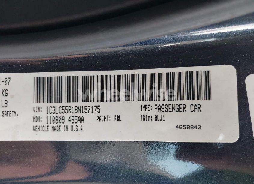 Photo 9 of 2008 Chrysler Sebring TOURING (VIN 1C3LC55R18N157175)