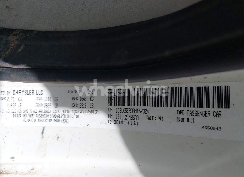 Photo 9 of 2008 Chrysler Sebring TOURING (VIN 1C3LC55R38N157324)