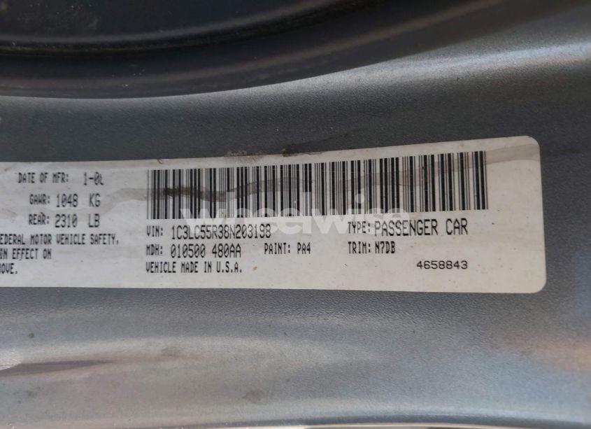 Photo 9 of 2008 Chrysler Sebring TOURING (VIN 1C3LC55R38N203198)
