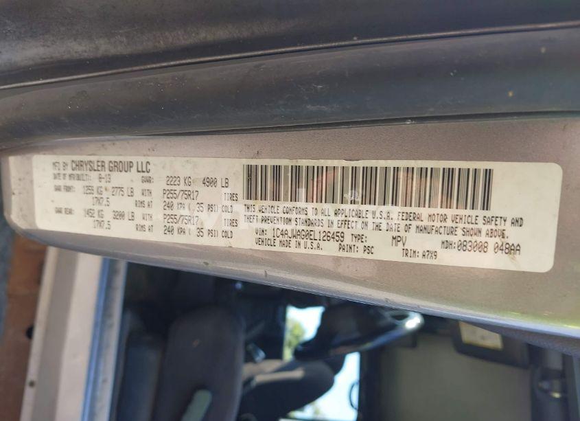 Photo 9 of 2014 Jeep Wrangler SPORT (VIN 1C4AJWAG0EL126459)