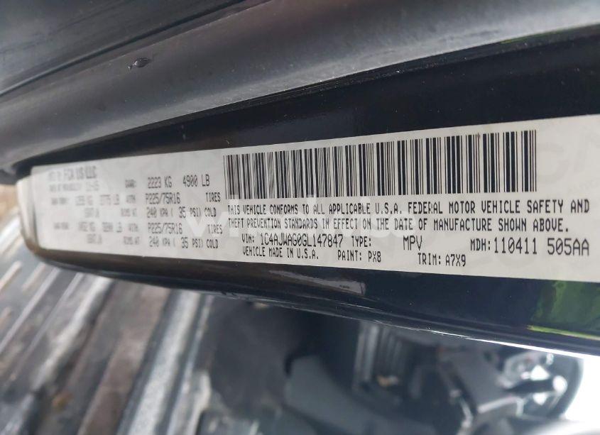 Photo 9 of 2016 Jeep Wrangler SPORT (VIN 1C4AJWAG0GL147847)