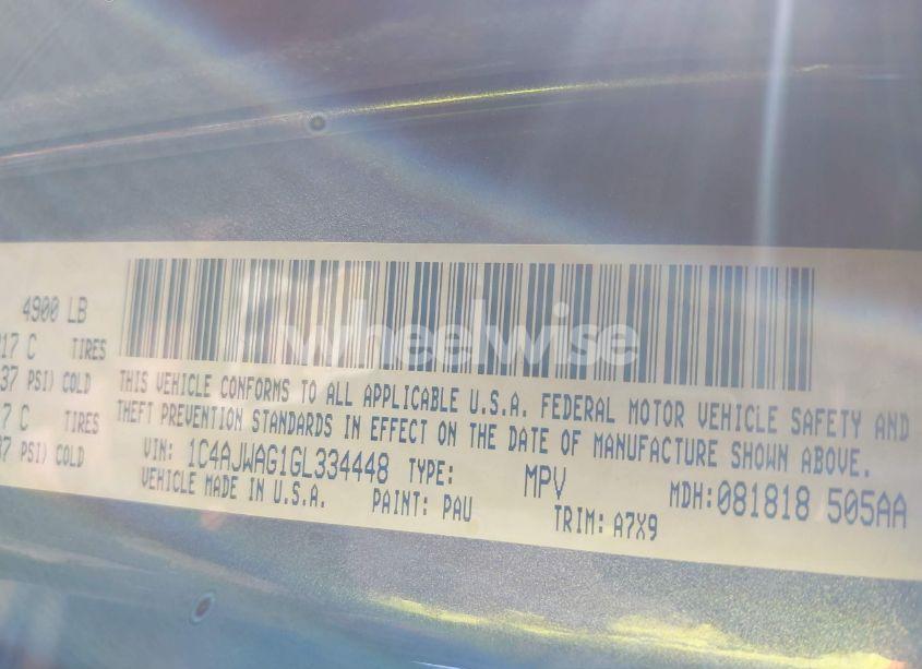 Photo 9 of 2016 Jeep Wrangler WILLYS WHEELER (VIN 1C4AJWAG1GL334448)