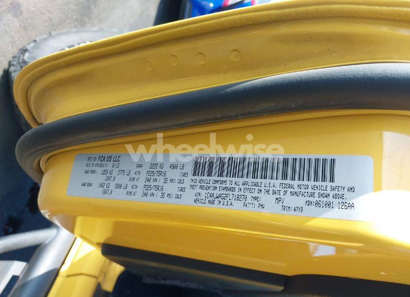 Photo 9 of 2015 Jeep Wrangler SPORT (VIN 1C4AJWAG2FL718270)