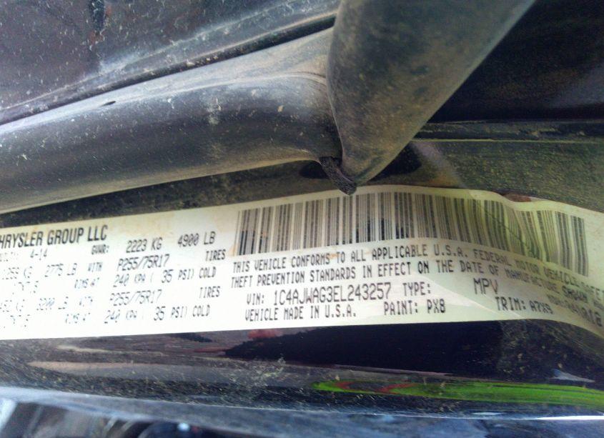 Photo 9 of 2014 Jeep Wrangler SPORT (VIN 1C4AJWAG3EL243257)