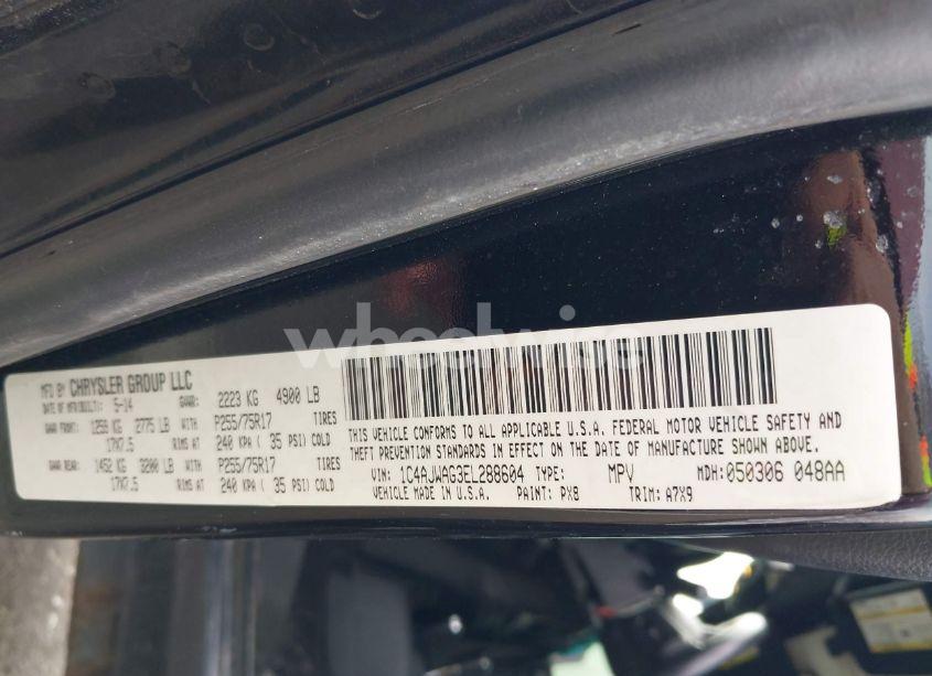 Photo 9 of 2014 Jeep Wrangler SPORT (VIN 1C4AJWAG3EL288604)