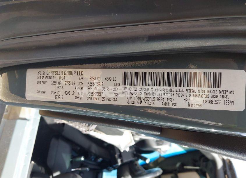 Photo 9 of 2015 Jeep Wrangler SPORT (VIN 1C4AJWAG3FL519874)