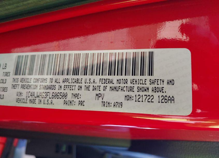 Photo 9 of 2015 Jeep Wrangler WILLYS WHEELER (VIN 1C4AJWAG3FL606500)