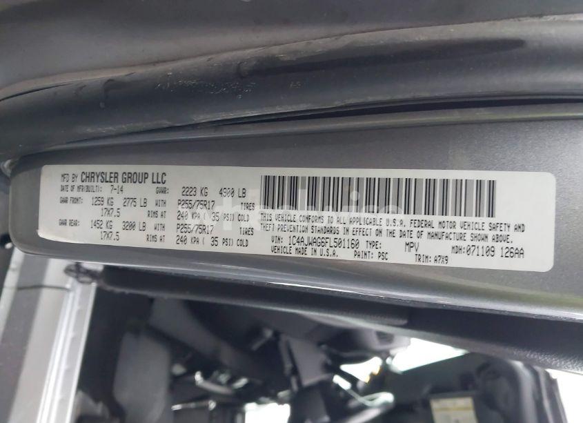 Photo 9 of 2015 Jeep Wrangler SPORT (VIN 1C4AJWAG6FL501160)