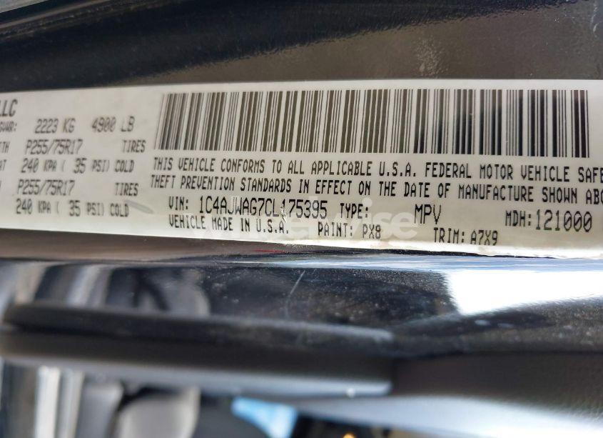 Photo 9 of 2012 Jeep Wrangler SPORT (VIN 1C4AJWAG7CL175395)