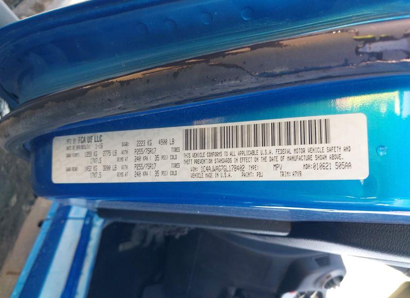 Photo 9 of 2016 Jeep Wrangler SPORT (VIN 1C4AJWAG7GL178402)