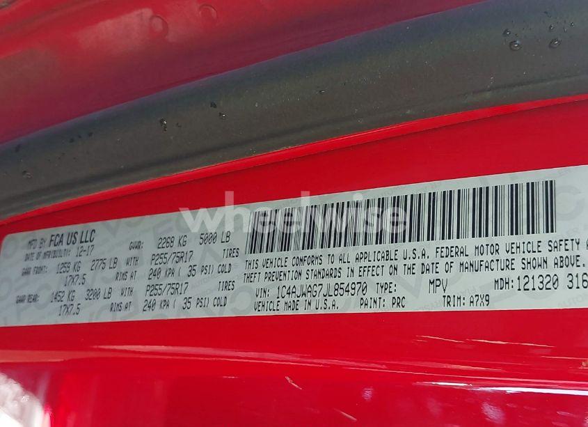 Photo 9 of 2018 Jeep Wrangler JK SPORT S 4X4 (VIN 1C4AJWAG7JL854970)