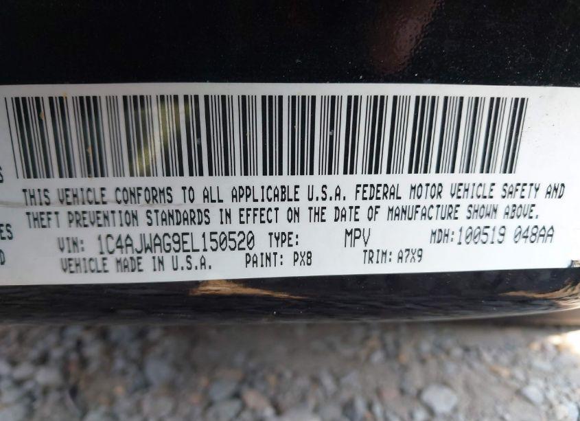 Photo 9 of 2014 Jeep Wrangler SPORT (VIN 1C4AJWAG9EL150520)