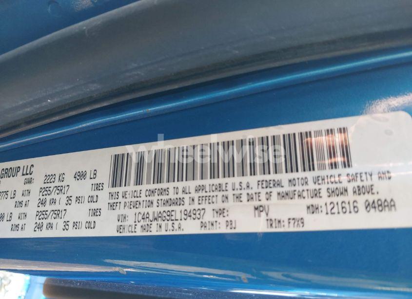 Photo 9 of 2014 Jeep Wrangler FREEDOM EDITION (VIN 1C4AJWAG9EL194937)