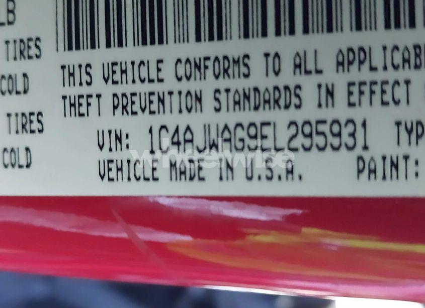 Photo 9 of 2014 Jeep Wrangler SPORT (VIN 1C4AJWAG9EL295931)