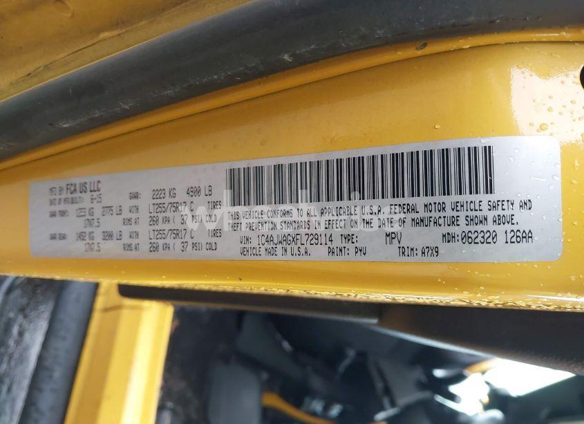 Photo 9 of 2015 Jeep Wrangler WILLYS WHEELER (VIN 1C4AJWAGXFL729114)