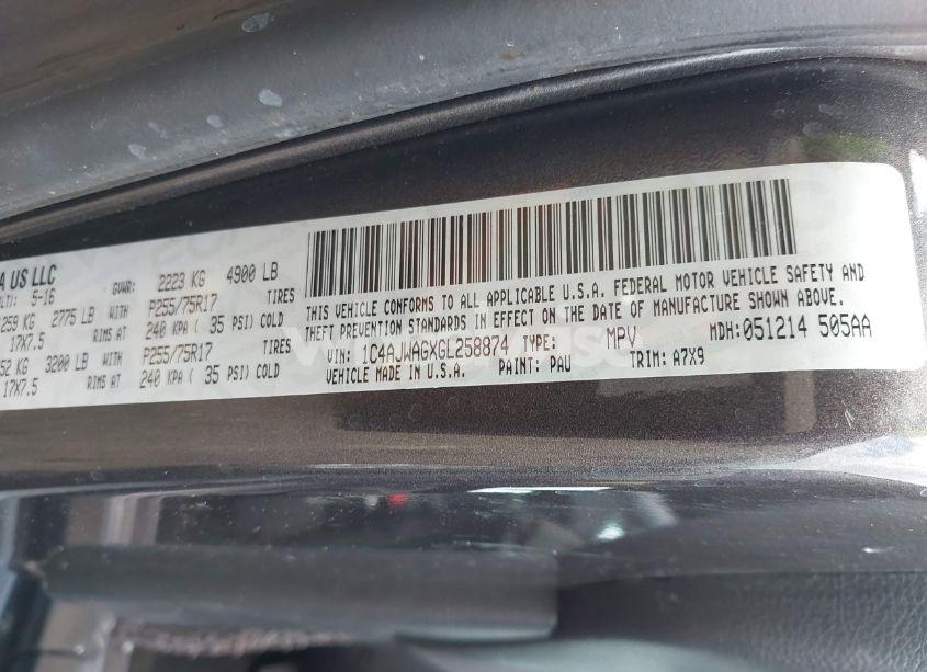 Photo 9 of 2016 Jeep Wrangler SPORT (VIN 1C4AJWAGXGL258874)