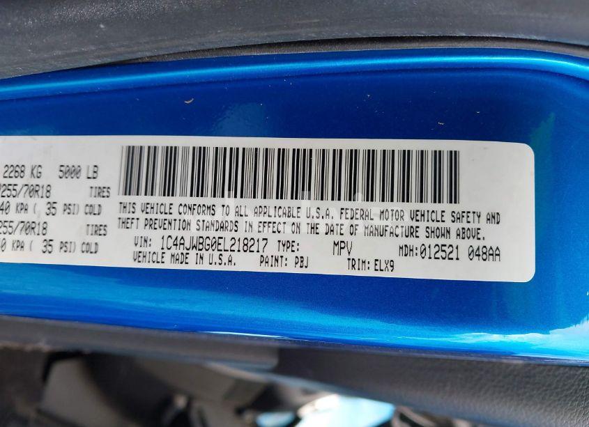 Photo 9 of 2014 Jeep Wrangler POLAR EDITION (VIN 1C4AJWBG0EL218217)