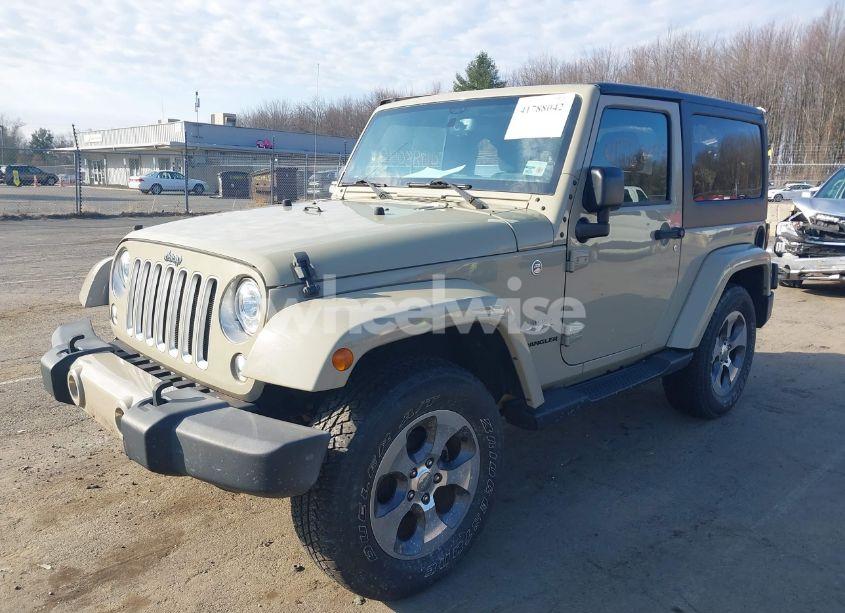 Photo 2 of 2017 Jeep Wrangler SAHARA 4X4 (VIN 1C4AJWBG0HL577748)