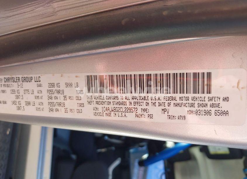 Photo 9 of 2012 Jeep Wrangler SAHARA (VIN 1C4AJWBG2CL229572)