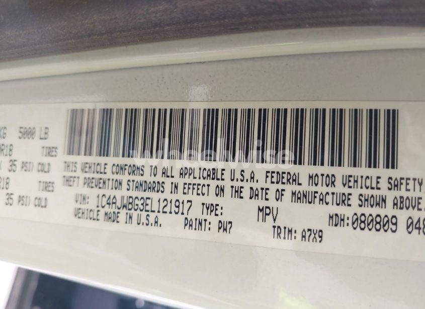 Photo 9 of 2014 Jeep Wrangler SAHARA (VIN 1C4AJWBG3EL121917)