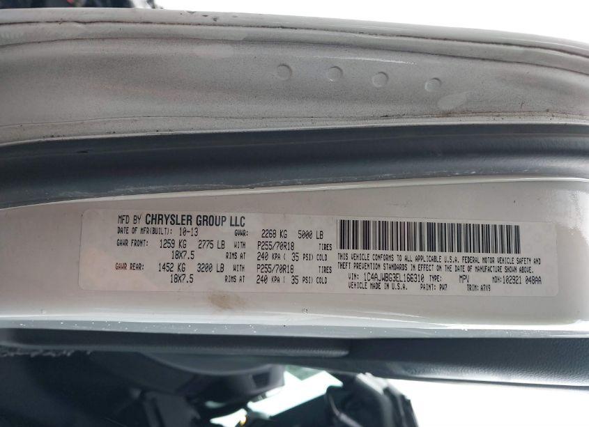 Photo 9 of 2014 Jeep Wrangler SAHARA (VIN 1C4AJWBG3EL166310)