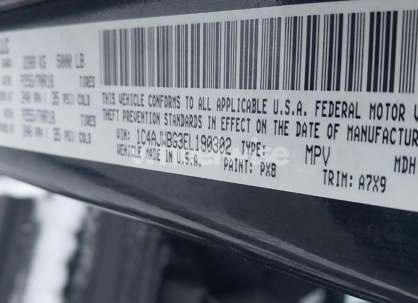 Photo 9 of 2014 Jeep Wrangler SAHARA (VIN 1C4AJWBG3EL190302)