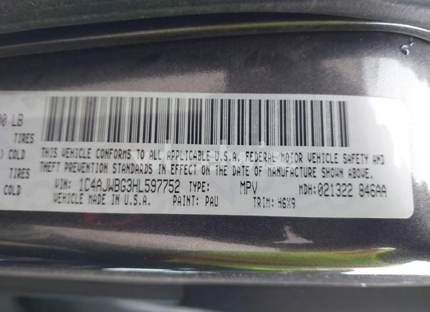 Photo 9 of 2017 Jeep Wrangler WINTER 4X4 (VIN 1C4AJWBG3HL597752)