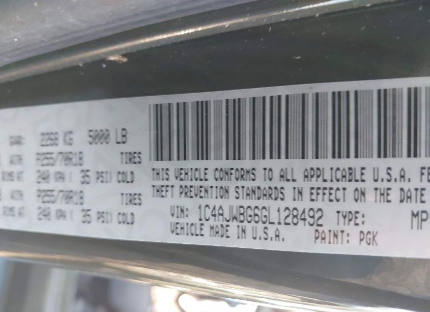 Photo 9 of 2016 Jeep Wrangler SAHARA (VIN 1C4AJWBG6GL128492)