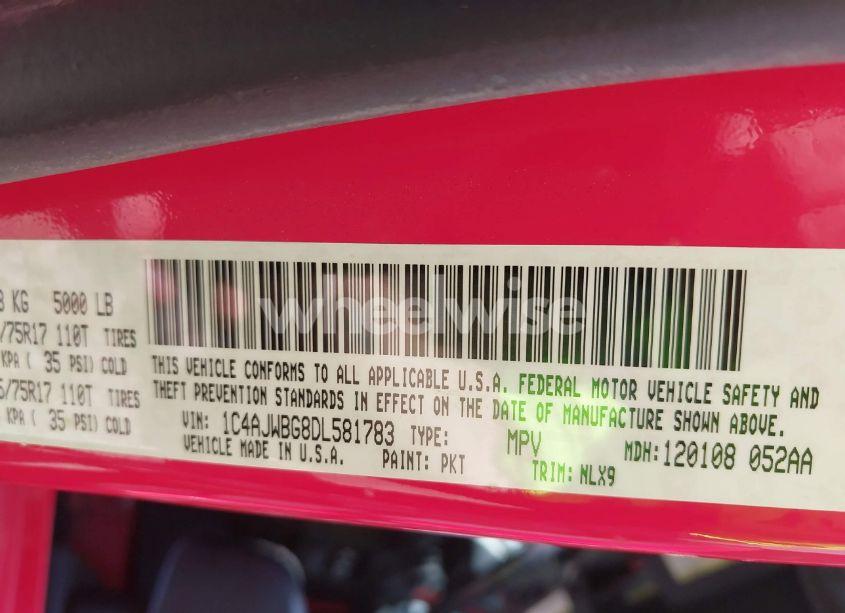 Photo 9 of 2013 Jeep Wrangler MOAB (VIN 1C4AJWBG8DL581783)