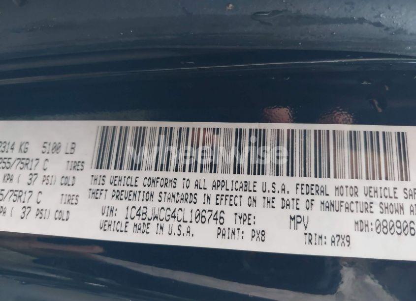 Photo 9 of 2012 Jeep Wrangler RUBICON (VIN 1C4BJWCG4CL106746)