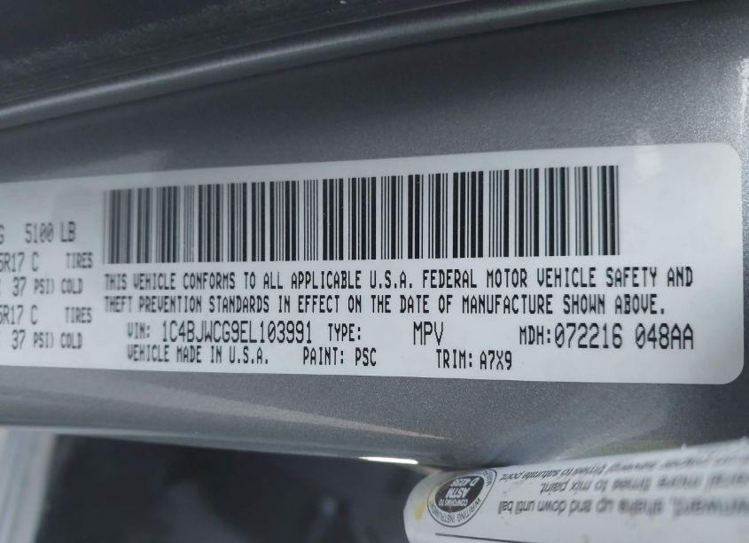 Photo 9 of 2014 Jeep Wrangler RUBICON (VIN 1C4BJWCG9EL103991)