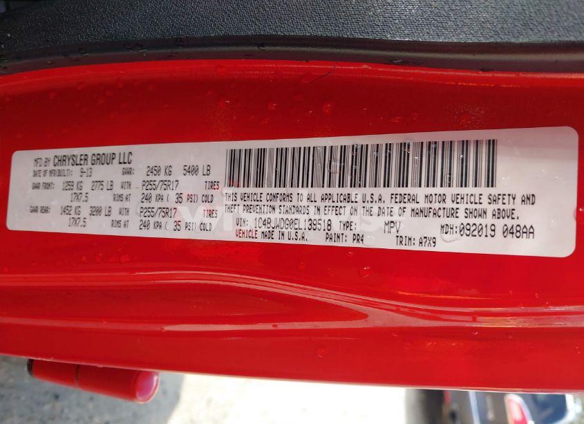 Photo 9 of 2014 Jeep Wrangler UNLIMITED SPORT (VIN 1C4BJWDG0EL139518)