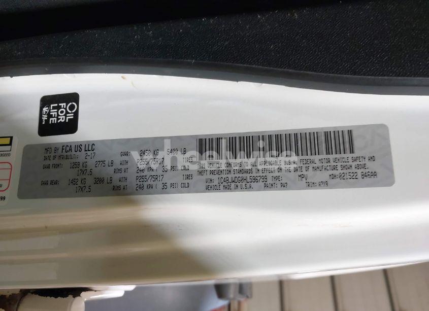 Photo 9 of 2017 Jeep Wrangler UNLIMITED SPORT 4X4 (VIN 1C4BJWDG0HL596799)