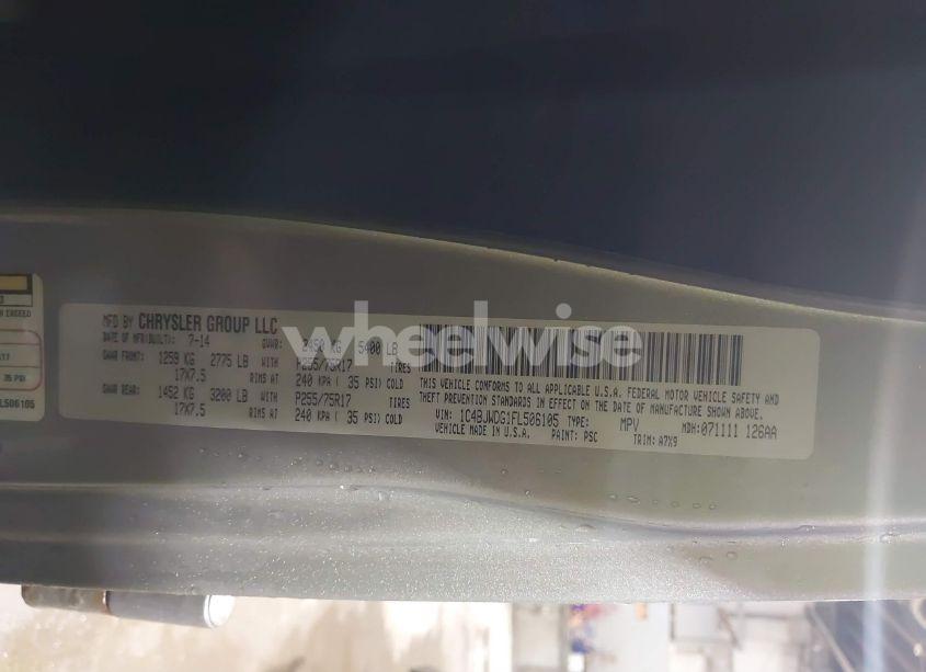 Photo 9 of 2015 Jeep Wrangler UNLIMITED SPORT (VIN 1C4BJWDG1FL506105)