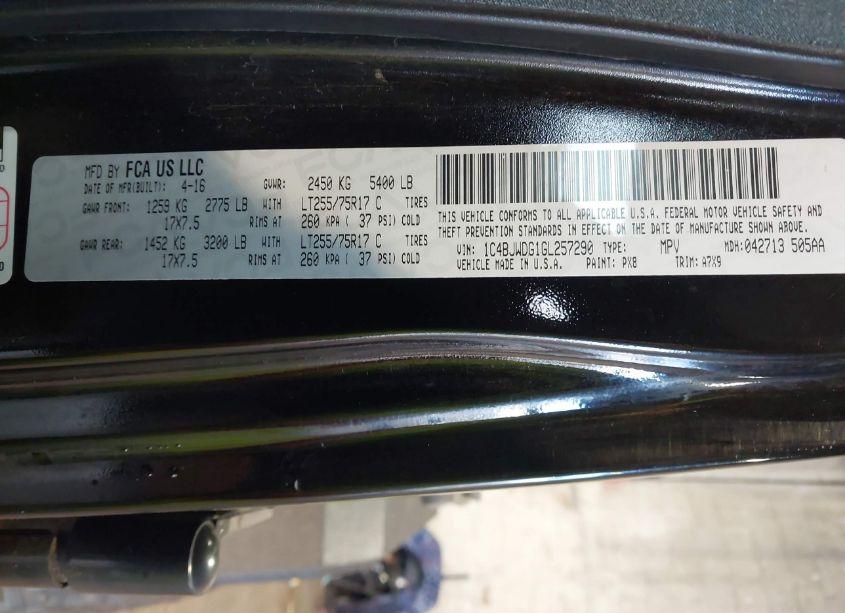 Photo 9 of 2016 Jeep Wrangler UNLIMITED WILLYS WHEELER (VIN 1C4BJWDG1GL257290)