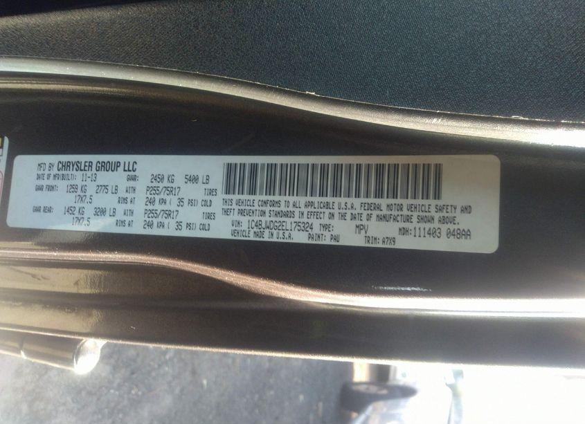 Photo 8 of 2014 Jeep Wrangler UNLIMITED SPORT (VIN 1C4BJWDG2EL175324)