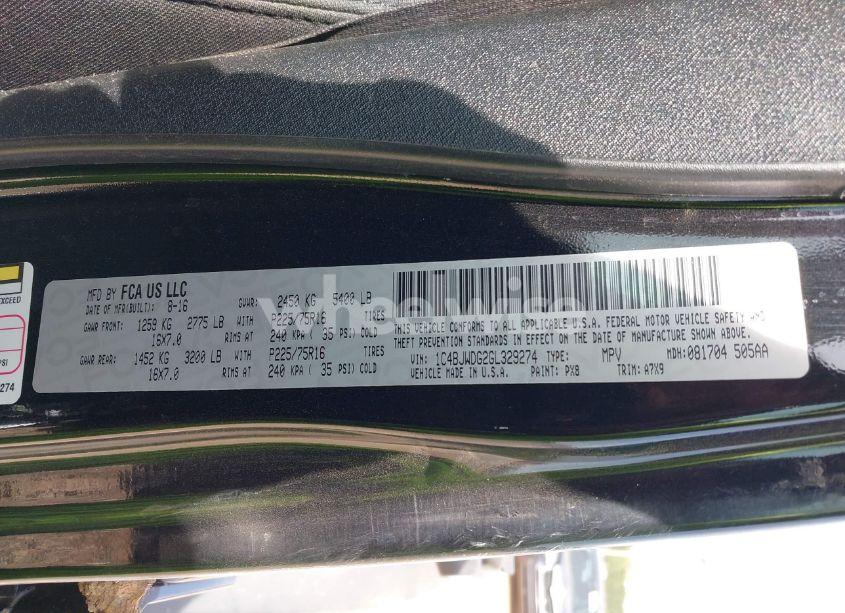 Photo 9 of 2016 Jeep Wrangler UNLIMITED SPORT (VIN 1C4BJWDG2GL329274)