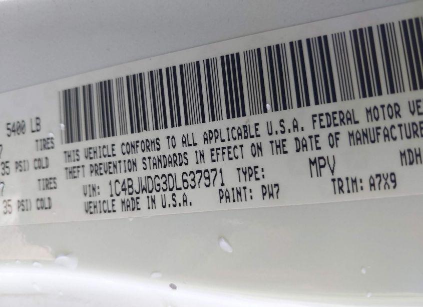 Photo 9 of 2013 Jeep Wrangler UNLIMITED SPORT (VIN 1C4BJWDG3DL637971)