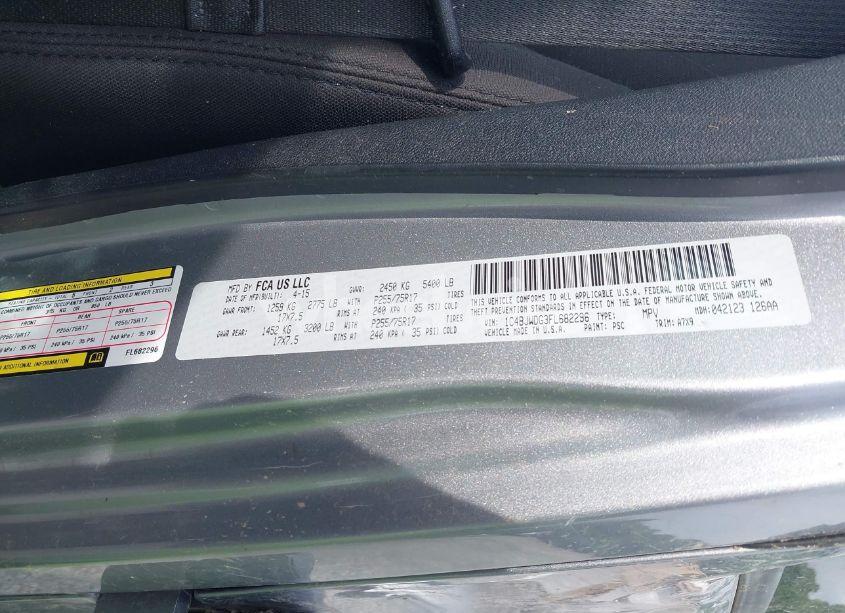 Photo 9 of 2015 Jeep Wrangler UNLIMITED SPORT (VIN 1C4BJWDG3FL682296)