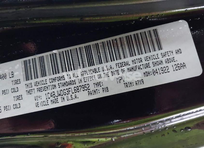 Photo 9 of 2015 Jeep Wrangler UNLIMITED SPORT (VIN 1C4BJWDG3FL687952)