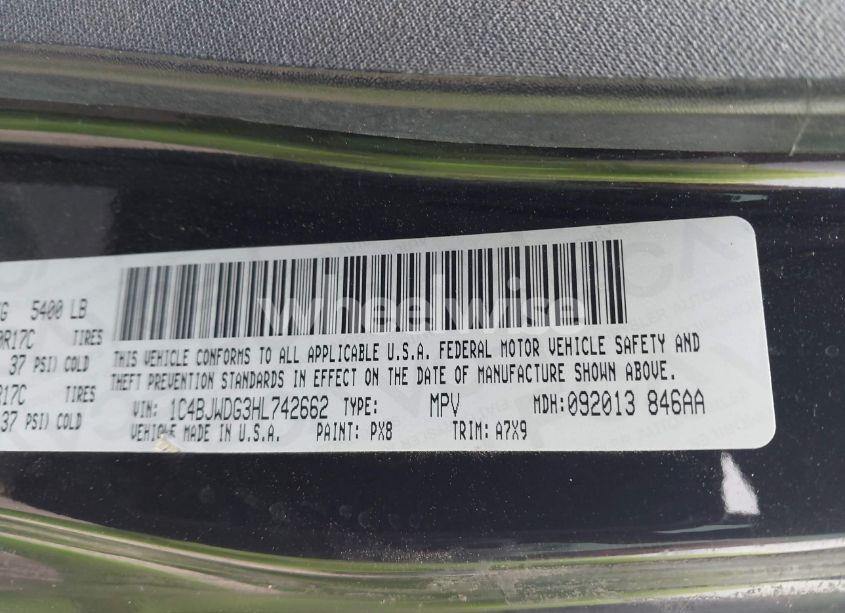 Photo 9 of 2017 Jeep Wrangler UNLIMITED SPORT (VIN 1C4BJWDG3HL742662)