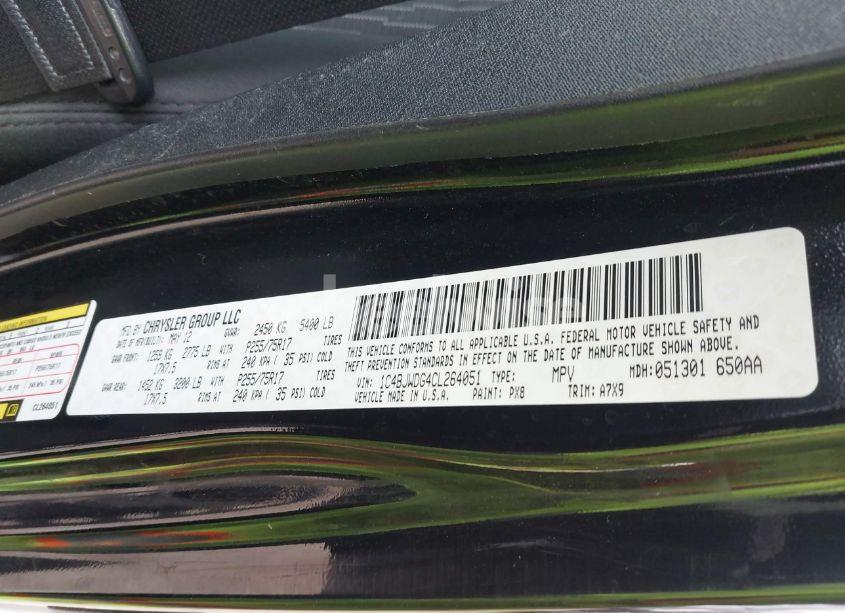 Photo 9 of 2012 Jeep Wrangler UNLIMITED SPORT (VIN 1C4BJWDG4CL264051)